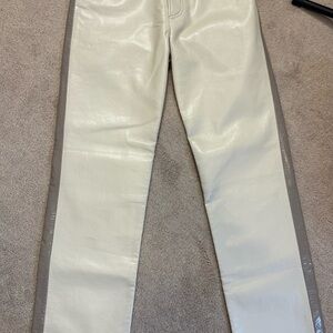 Agolde sz 27 Chic Two-Tone Leather Pants